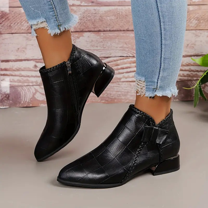 Muse & Valeur | Ankle High Heels for Women in Closed Toe Design