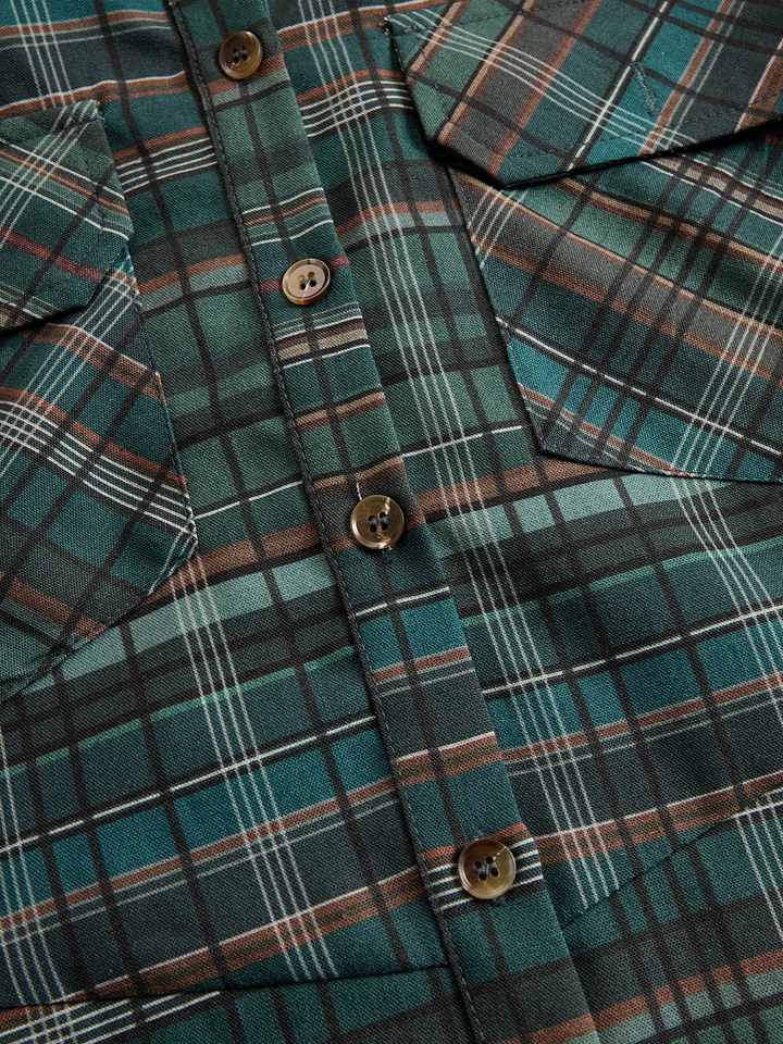 Muse and Valeur | Plaid Lapel Single-Breasted Maxi Dress