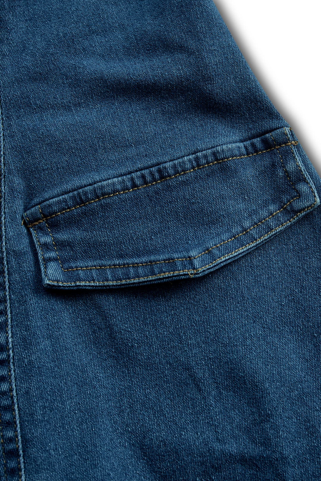 Muse & Valeur | Vibrant Blue Halter Denim Mini Dress