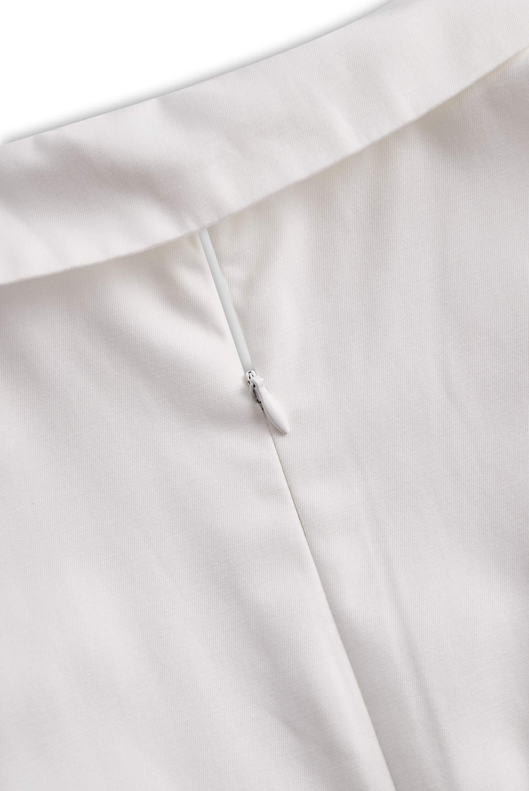 Muse & Valeur | White Pleated Mini Shirt Dress