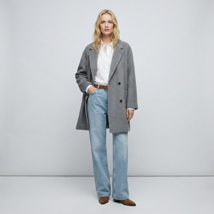 Muse and Valeur | Wool Herringbone Coat