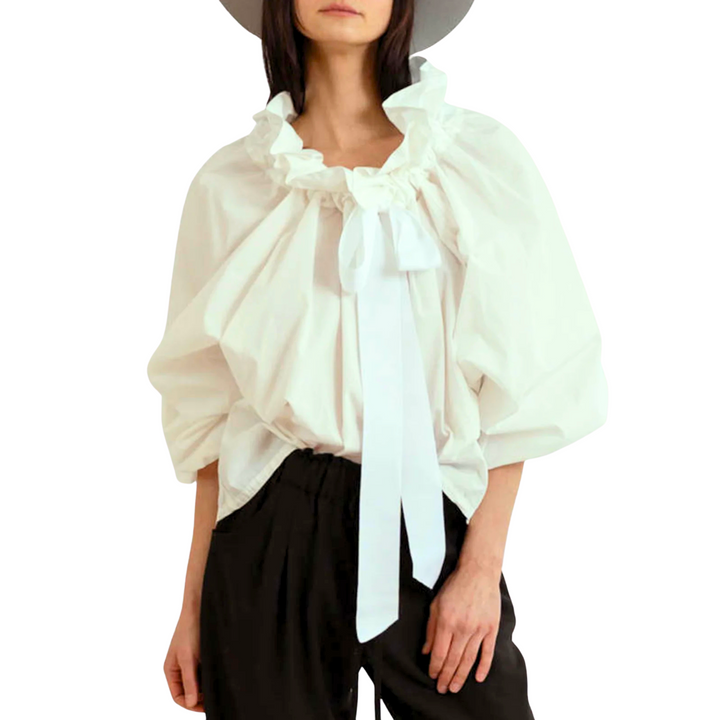 Muse and Valeur | Puffed Cotton Blouse