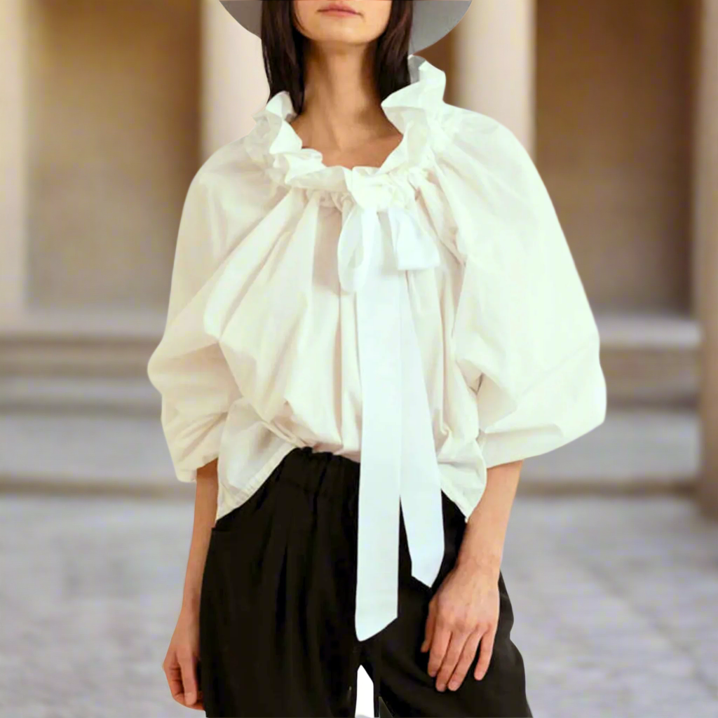 Muse and Valeur | Puffed Cotton Blouse