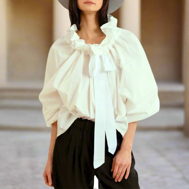 Muse and Valeur | Puffed Cotton Blouse