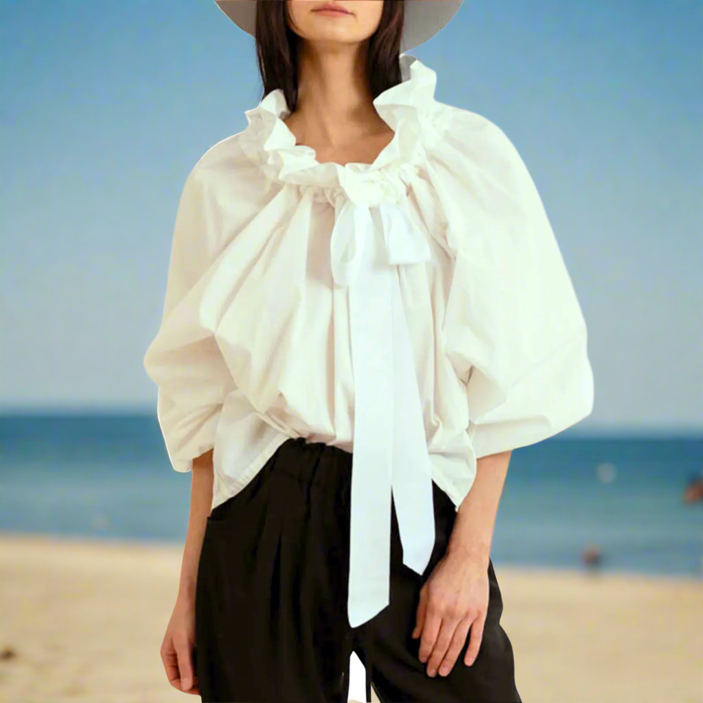Muse and Valeur | Puffed Cotton Blouse