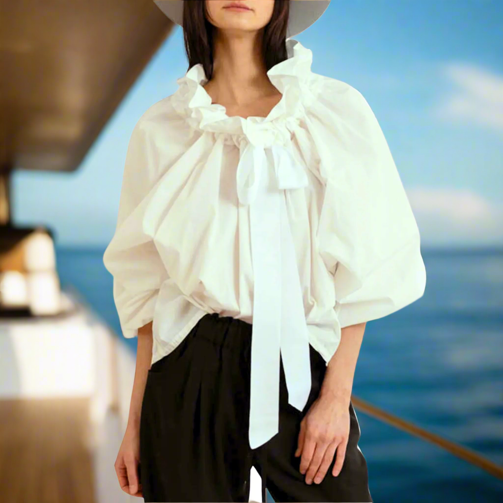 Muse and Valeur | Puffed Cotton Blouse