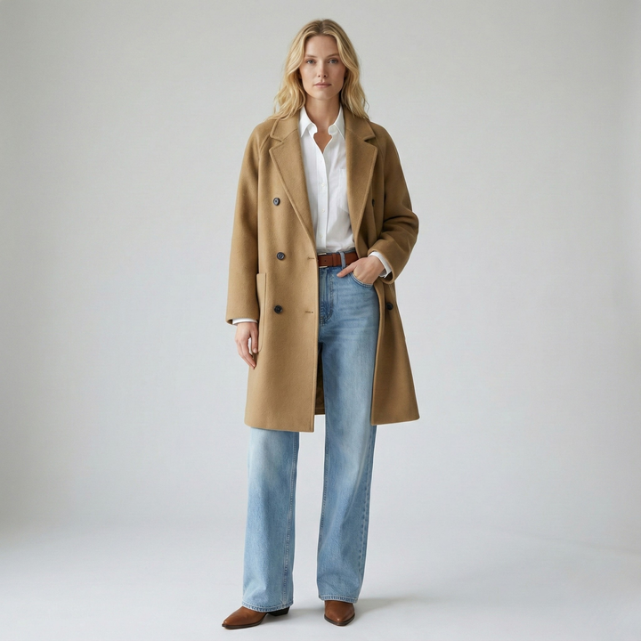 Muse and Valeur | Wool Herringbone Coat