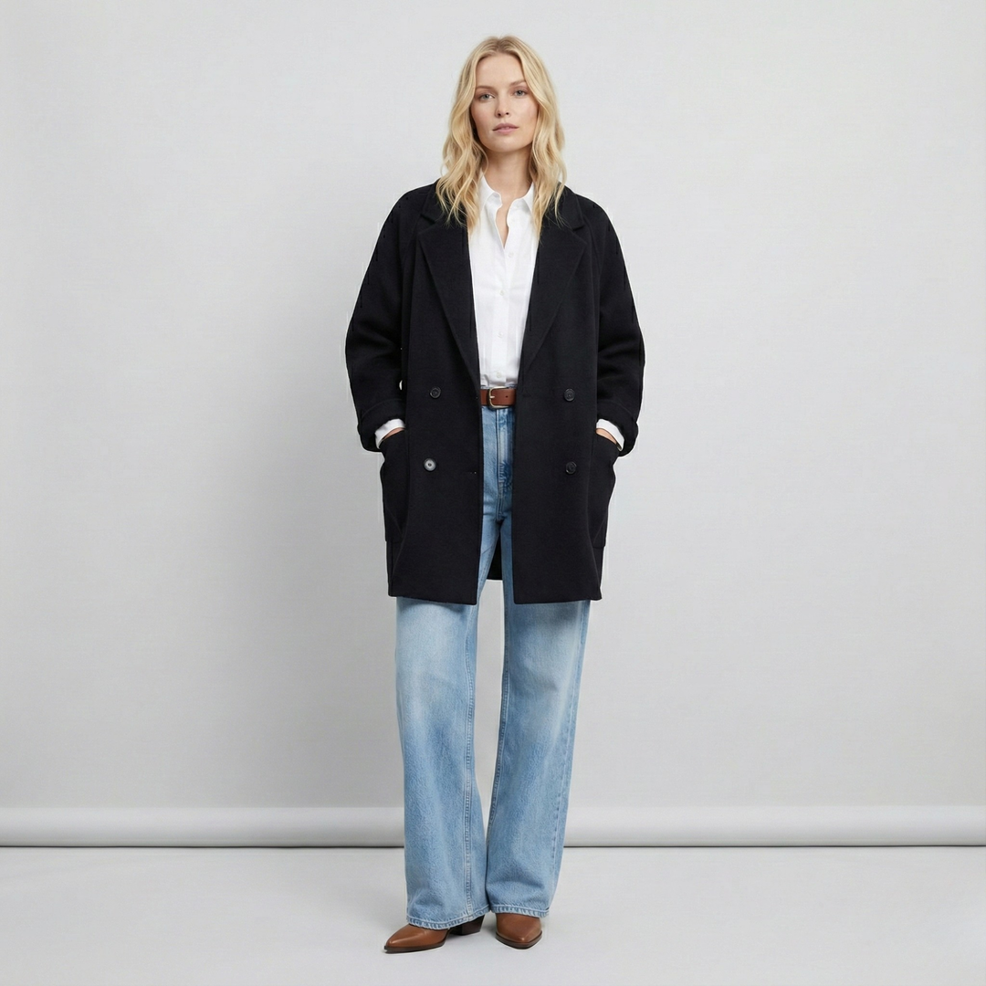 Muse and Valeur | Wool Herringbone Coat