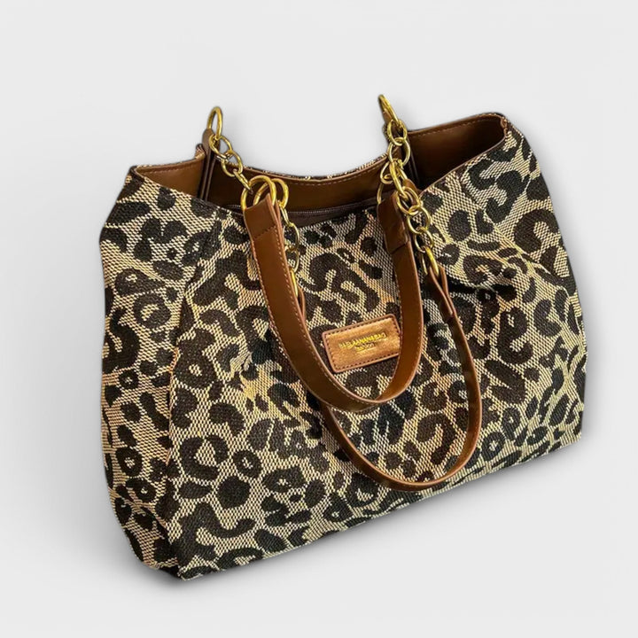 Muse and Valeur | Tote - Canvas, Leopard Print