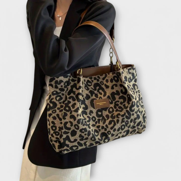 Muse and Valeur | Tote - Canvas, Leopard Print