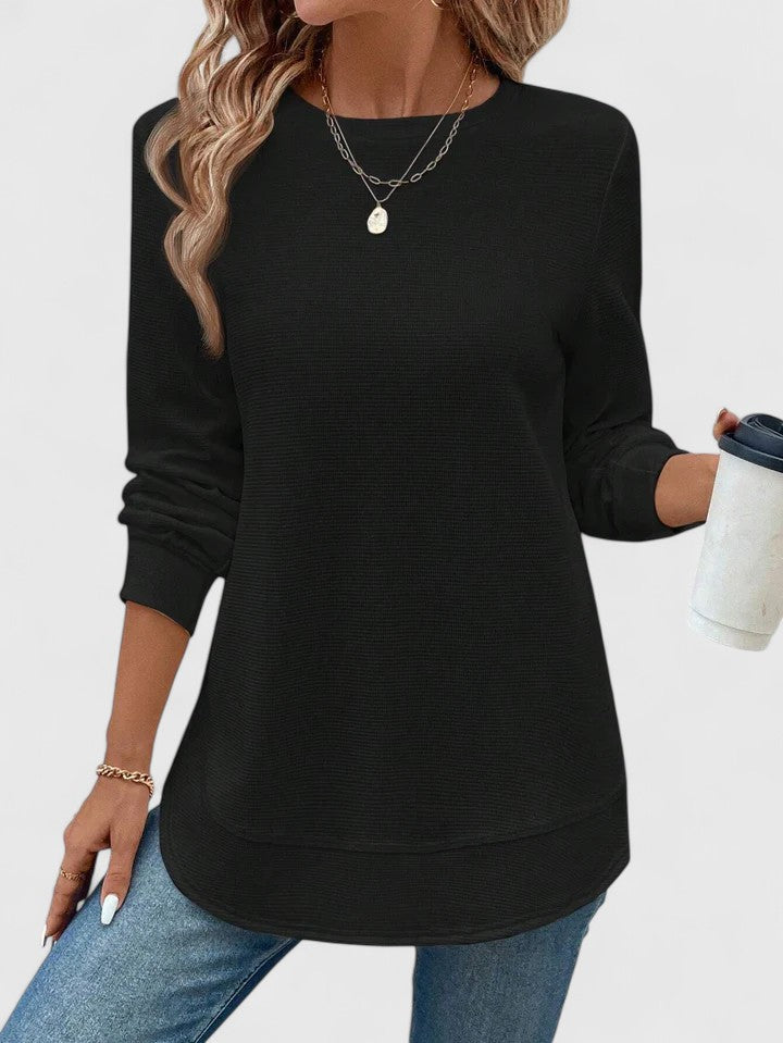 Muse and Valeur | O-Neck Long Sleeve Top