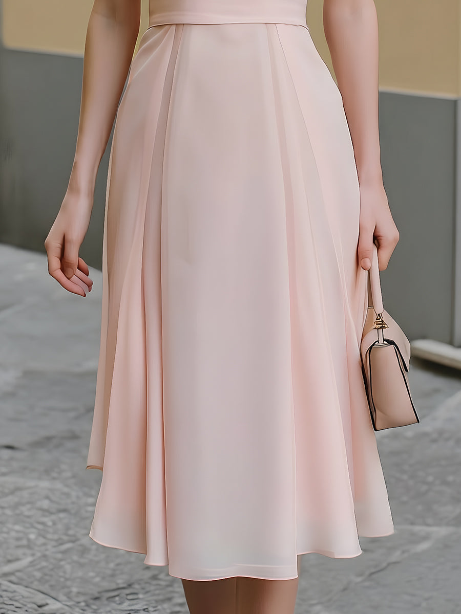 Muse & Valeur | Draped Cowl Neck Sleeveless Midi Dress