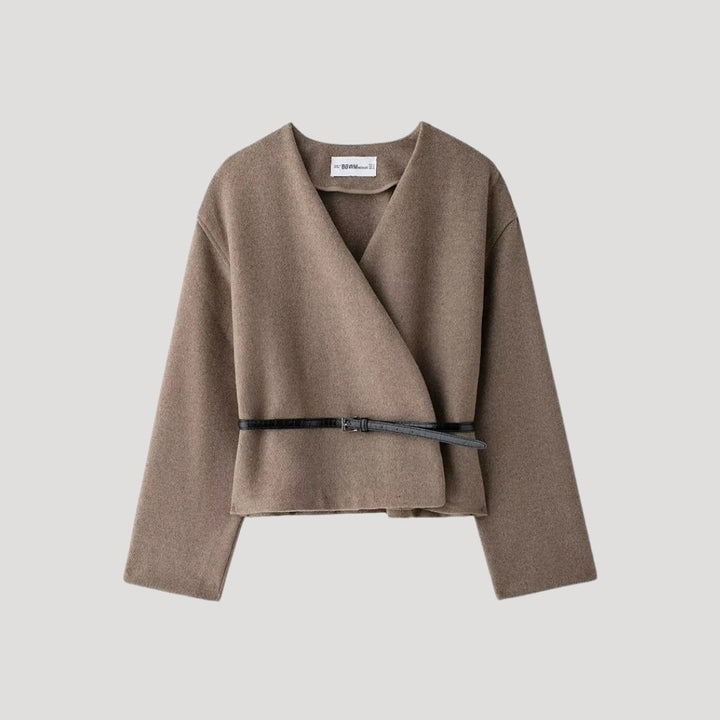 Muse and Valeur | Women's Belted Wrap Jacket