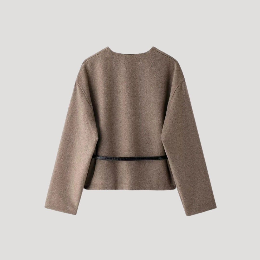 Muse and Valeur | Women's Belted Wrap Jacket