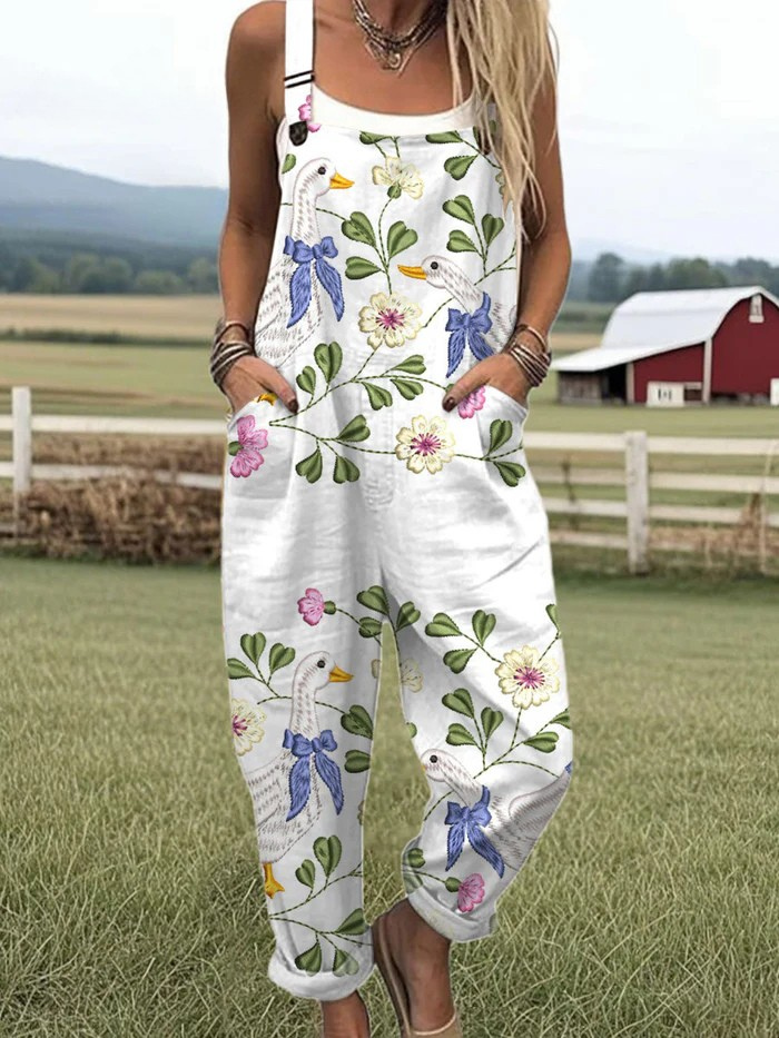 Muse & Valeur | Garden Whisper Wide-Leg Jumpsuit for Women in Soft Fabric