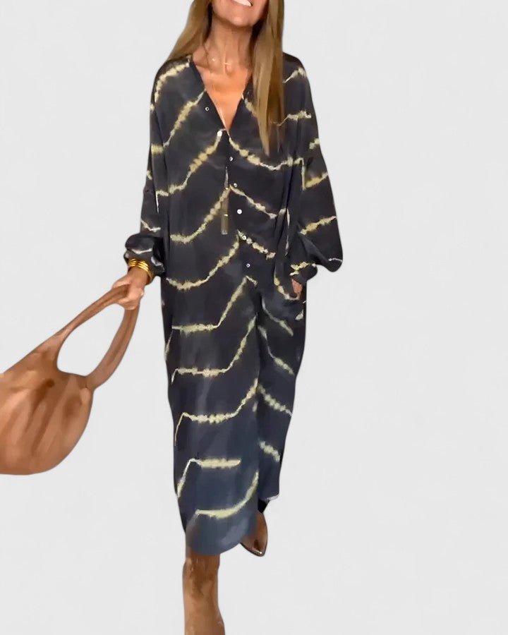Muse and Valeur | Striped Maxi Dress