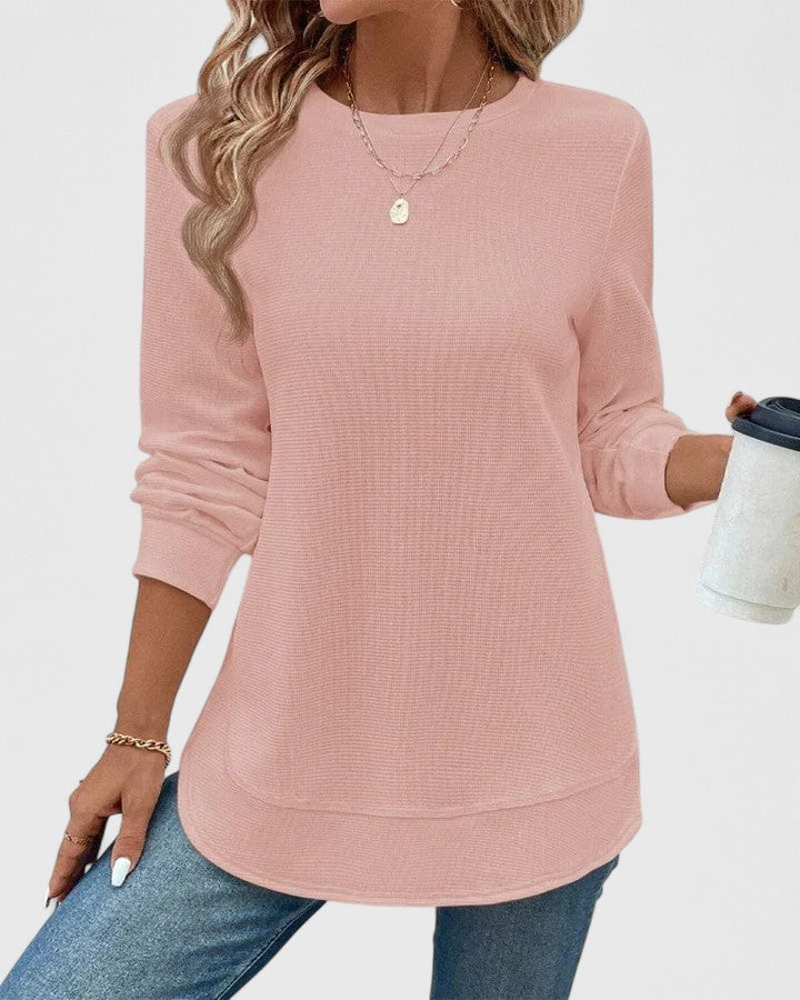 Muse and Valeur | O-Neck Long Sleeve Top