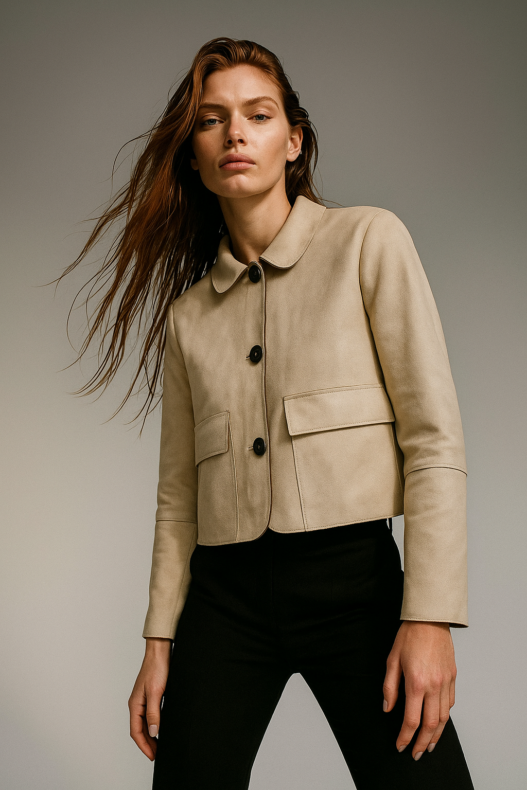 Muse and Valeur | Suede Cropped Jacket