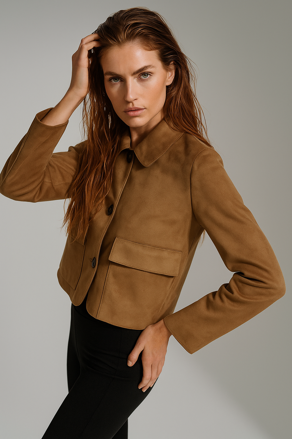 Muse and Valeur | Suede Cropped Jacket