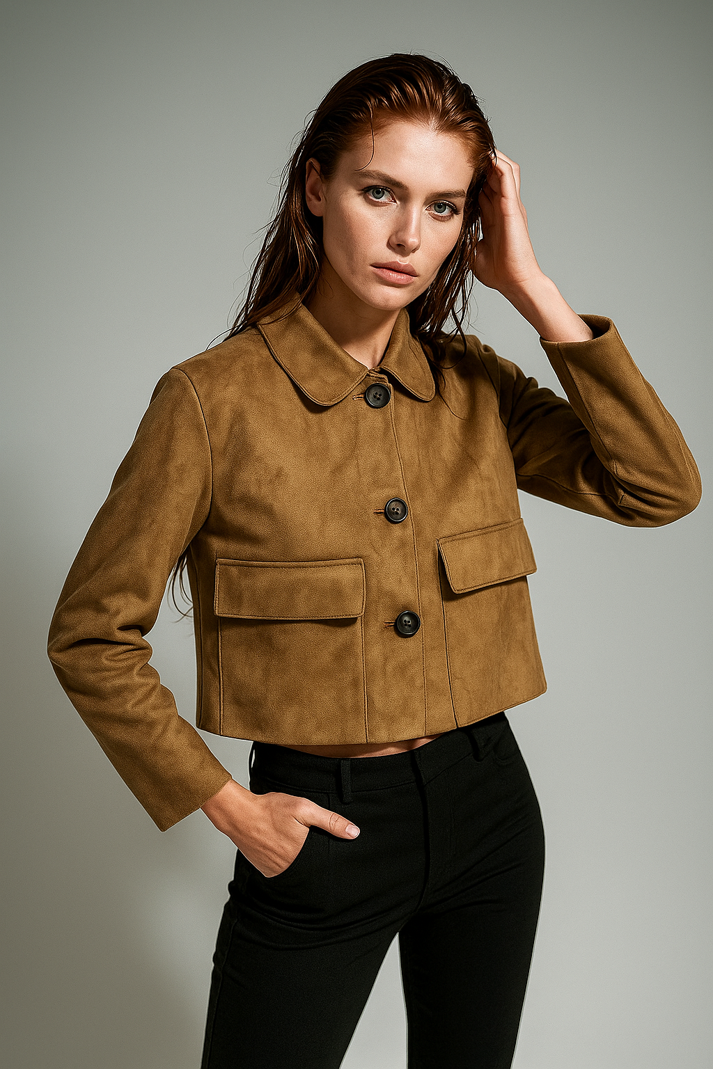Muse and Valeur | Suede Cropped Jacket