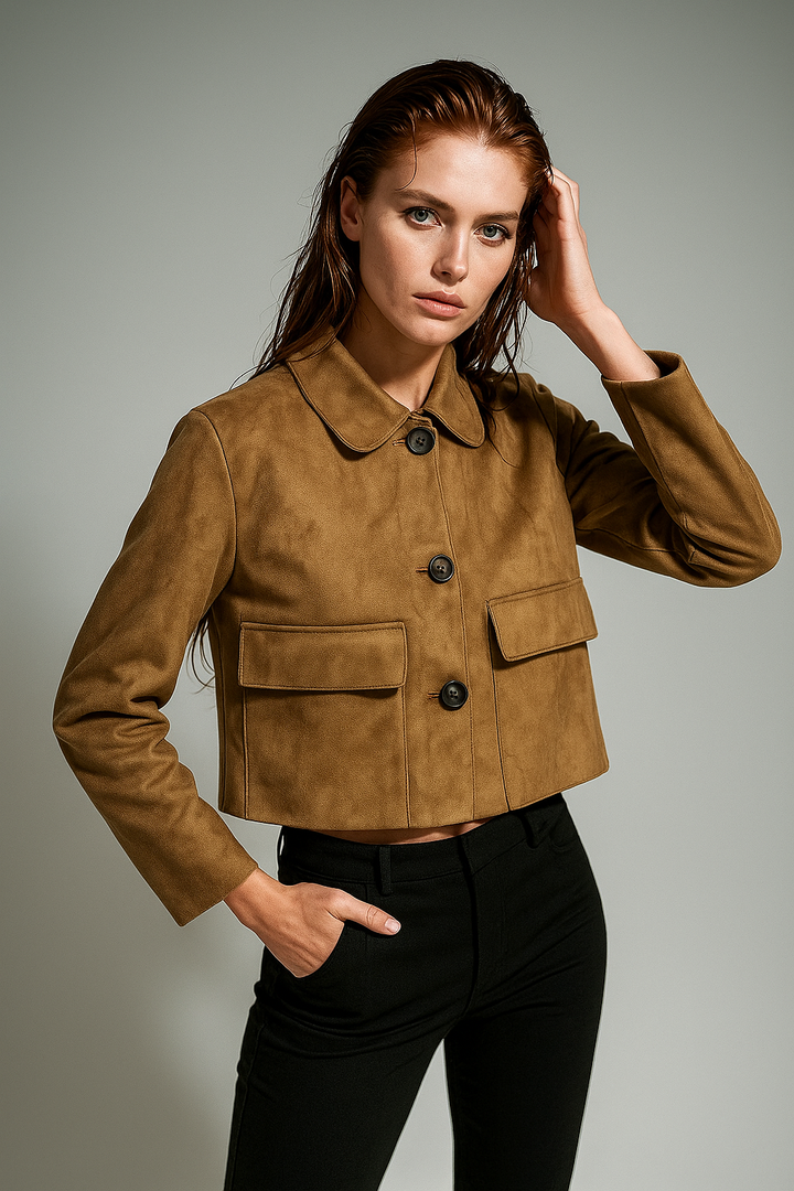 Muse and Valeur | Suede Cropped Jacket