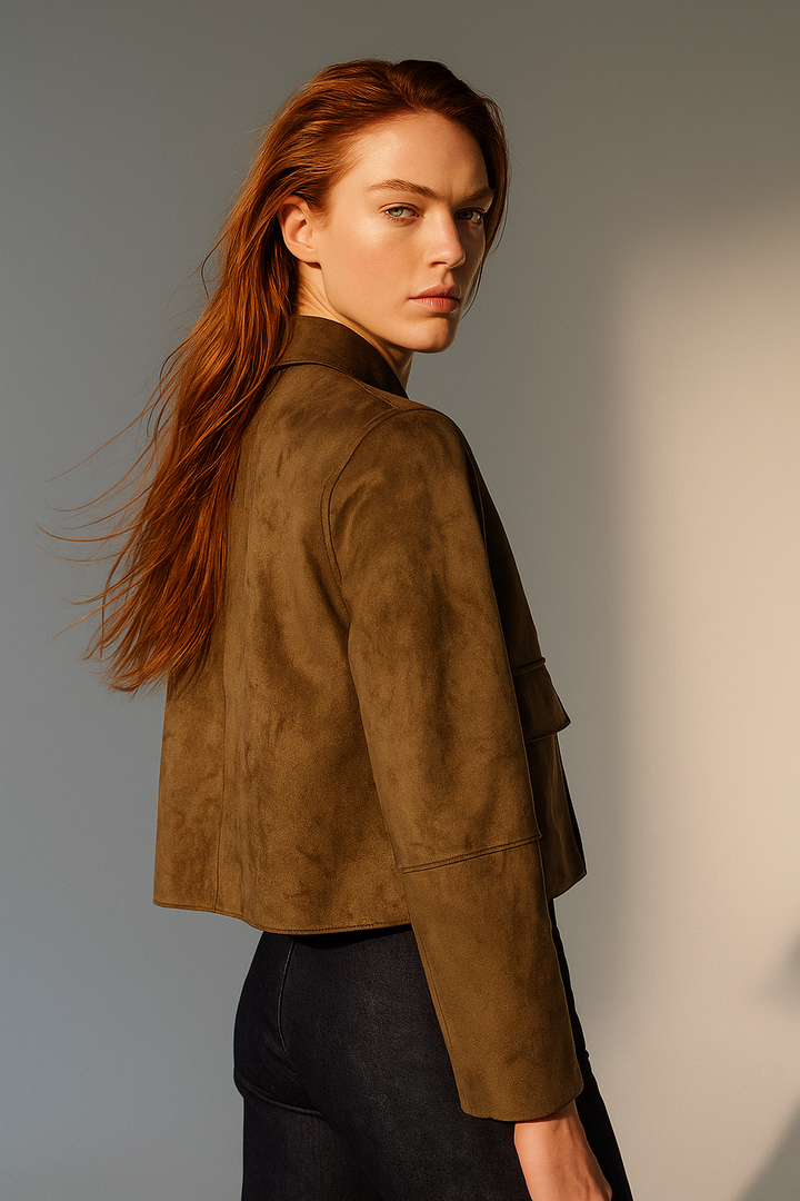 Muse and Valeur | Suede Cropped Jacket