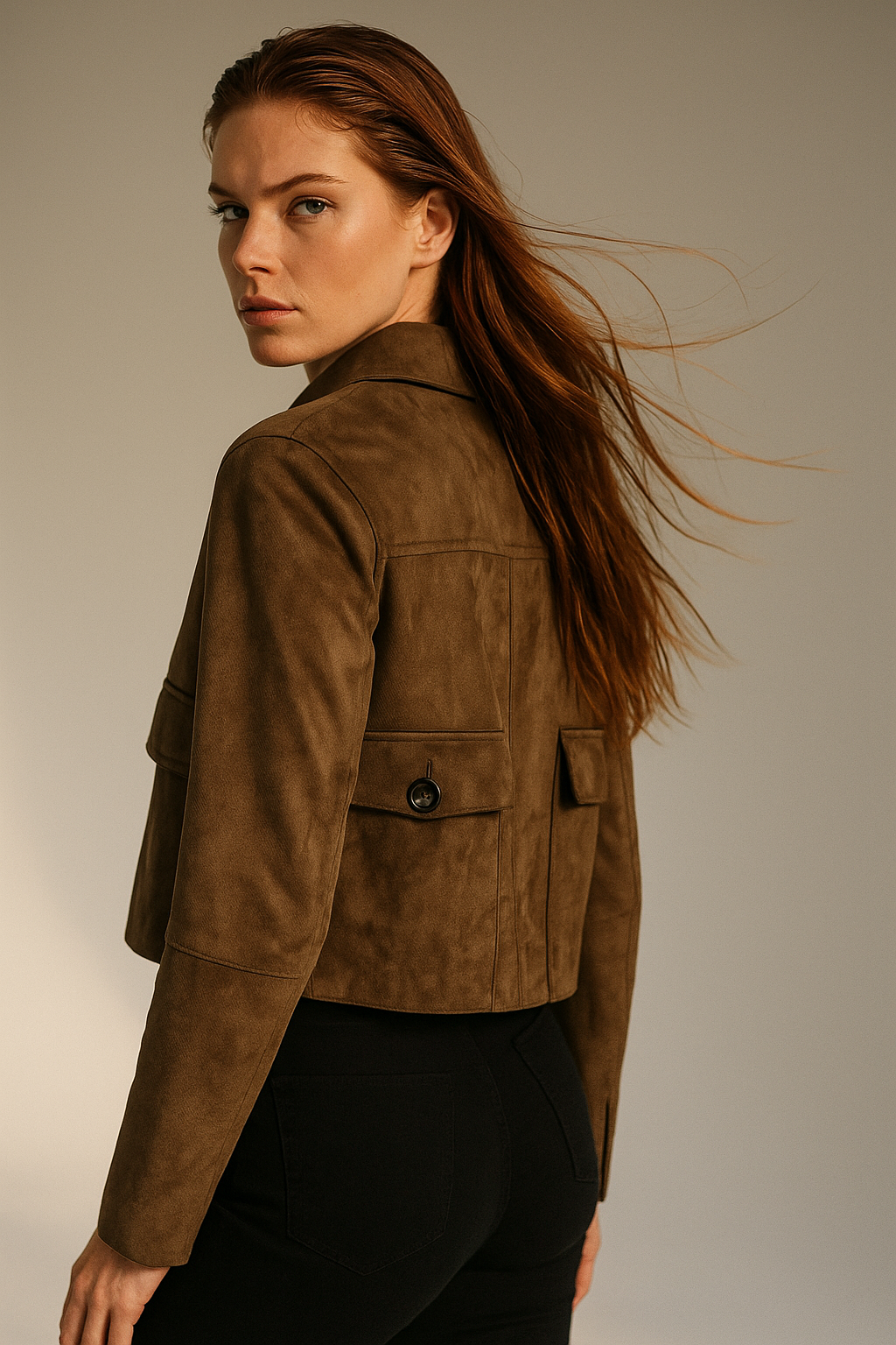 Muse and Valeur | Suede Cropped Jacket
