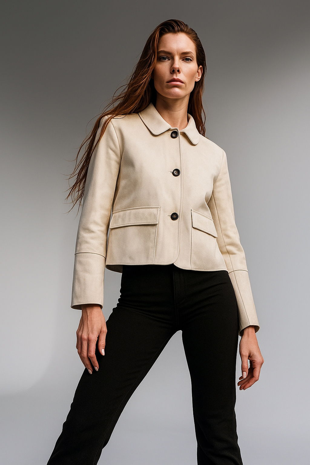 Muse and Valeur | Suede Cropped Jacket