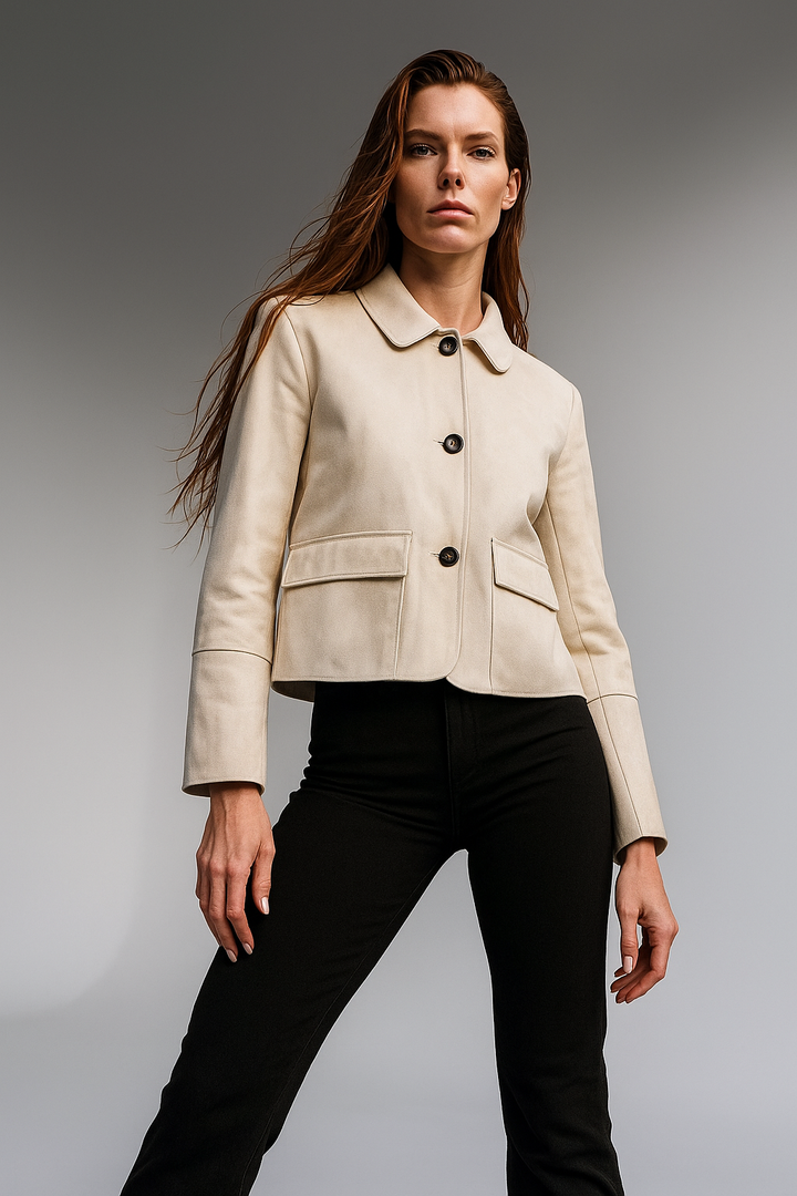 Muse and Valeur | Suede Cropped Jacket