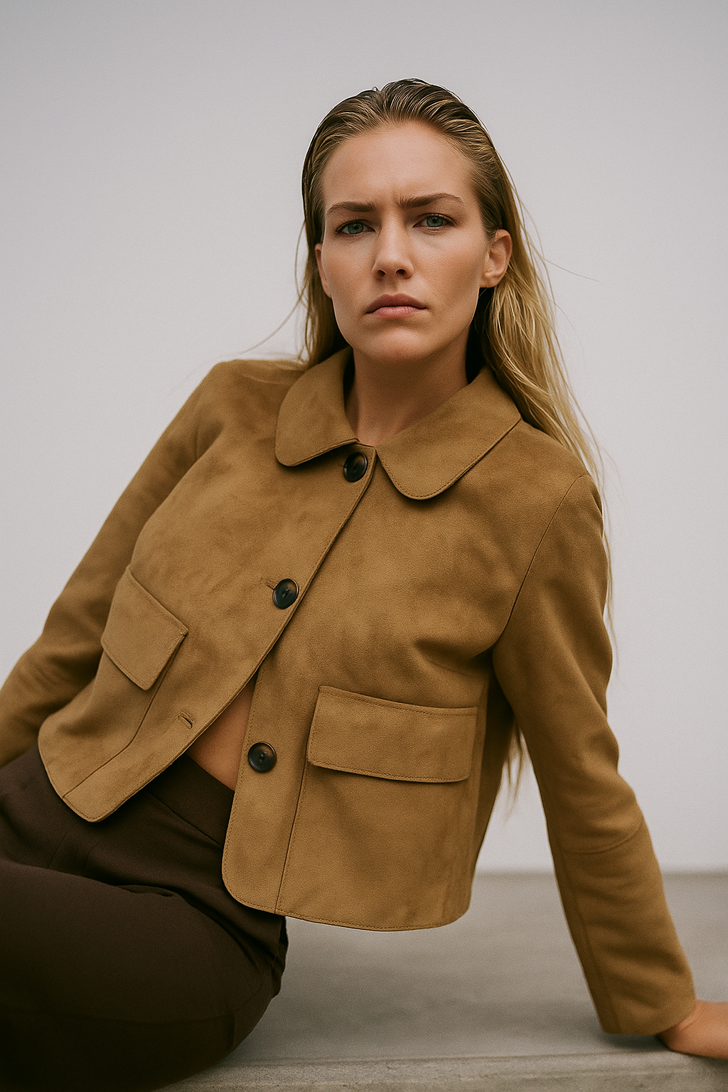 Muse and Valeur | Suede Cropped Jacket