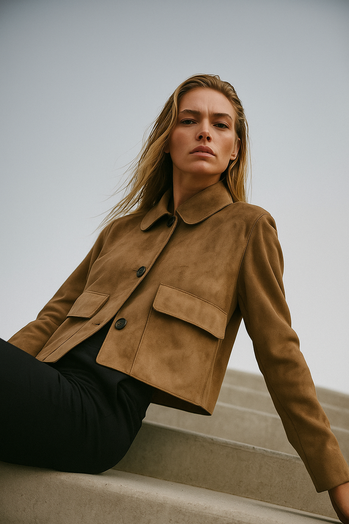 Muse and Valeur | Suede Cropped Jacket