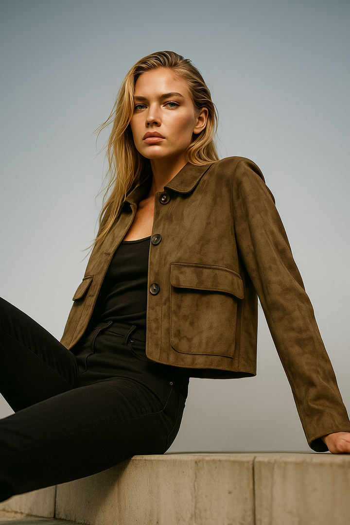 Muse and Valeur | Suede Cropped Jacket