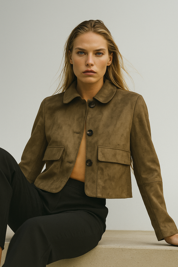 Muse and Valeur | Suede Cropped Jacket