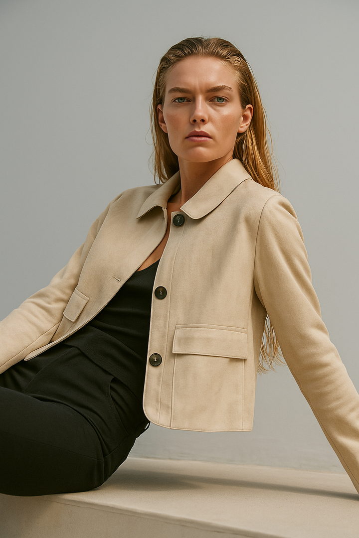 Muse and Valeur | Suede Cropped Jacket