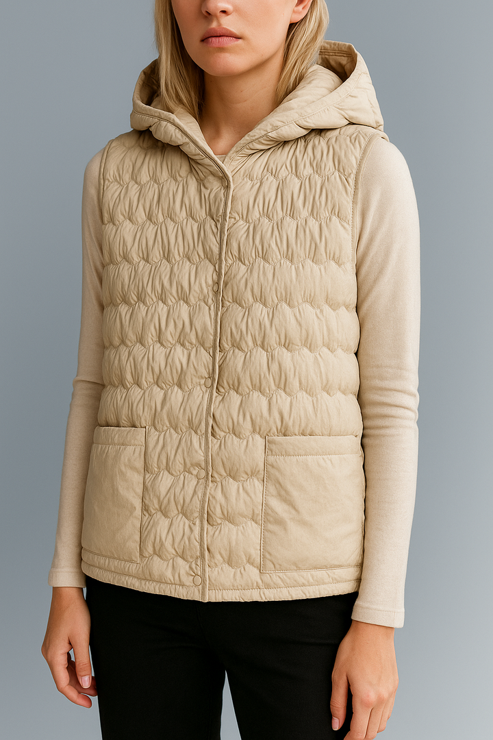 Muse and Valeur | Puffer Vest in Gold