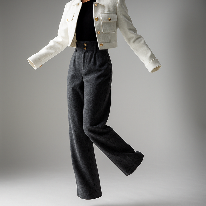 Muse and Valeur | Wool Wide-Leg Trousers
