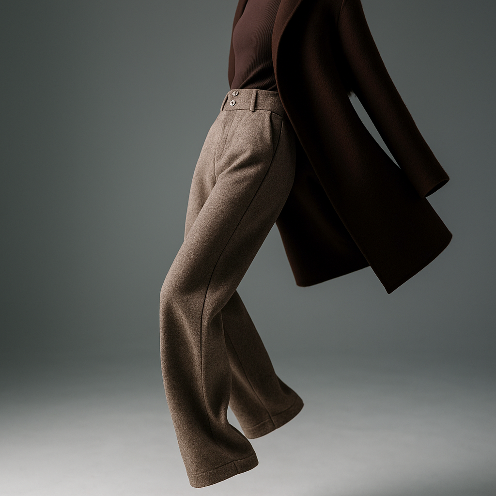 Muse and Valeur | Wool Wide-Leg Trousers