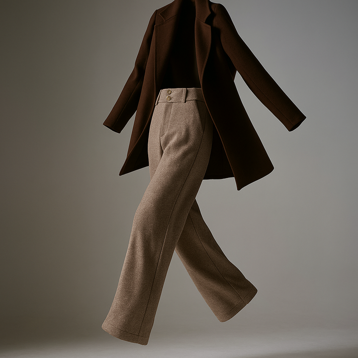 Muse and Valeur | Wool Wide-Leg Trousers