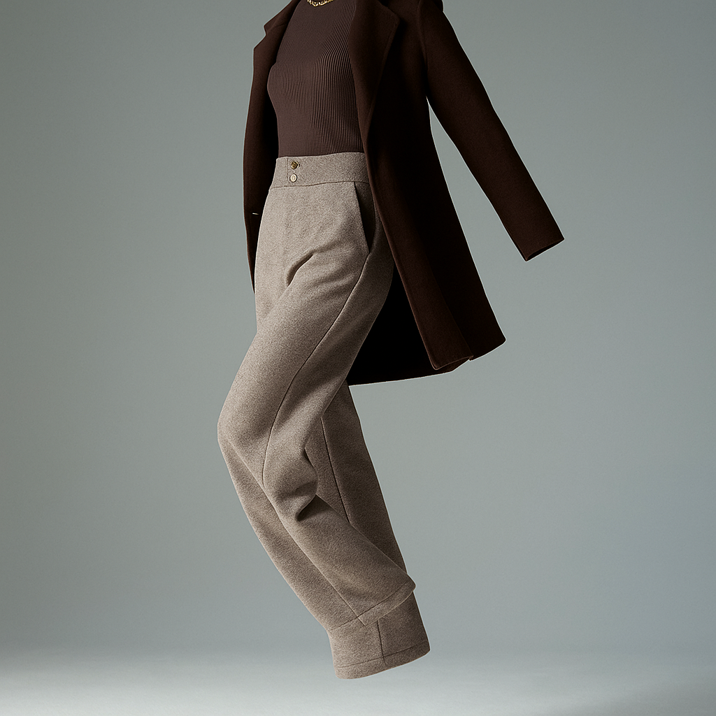 Muse and Valeur | Wool Wide-Leg Trousers