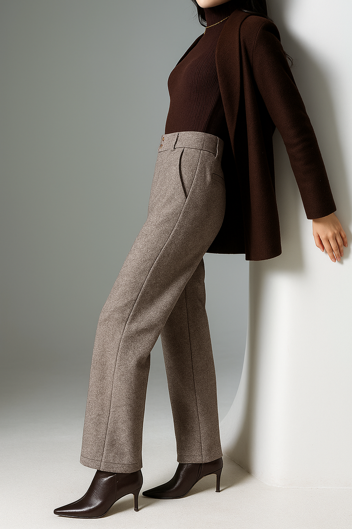 Muse and Valeur | Wool Wide-Leg Trousers