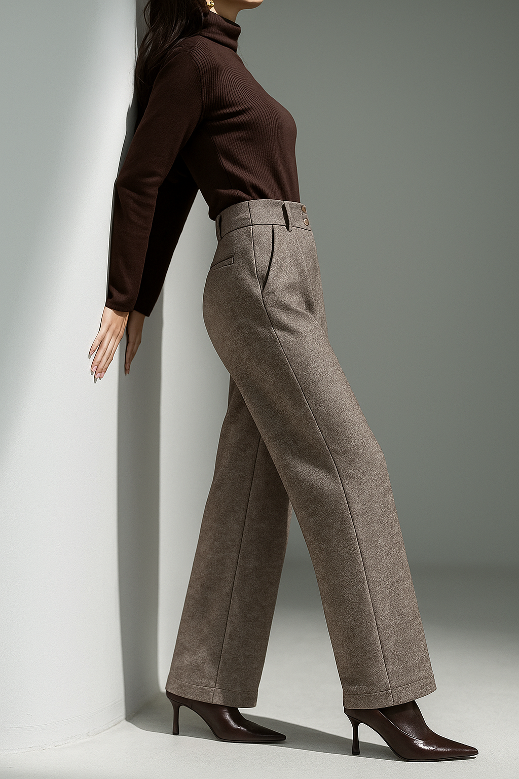 Muse and Valeur | Wool Wide-Leg Trousers