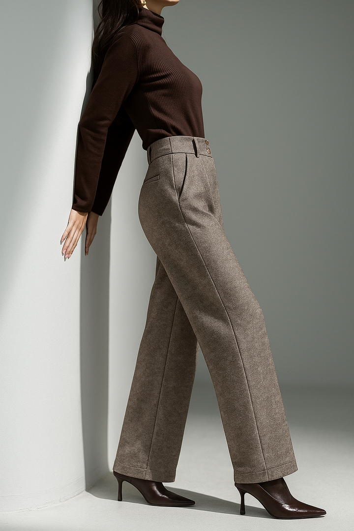 Muse and Valeur | Wool Wide-Leg Trousers