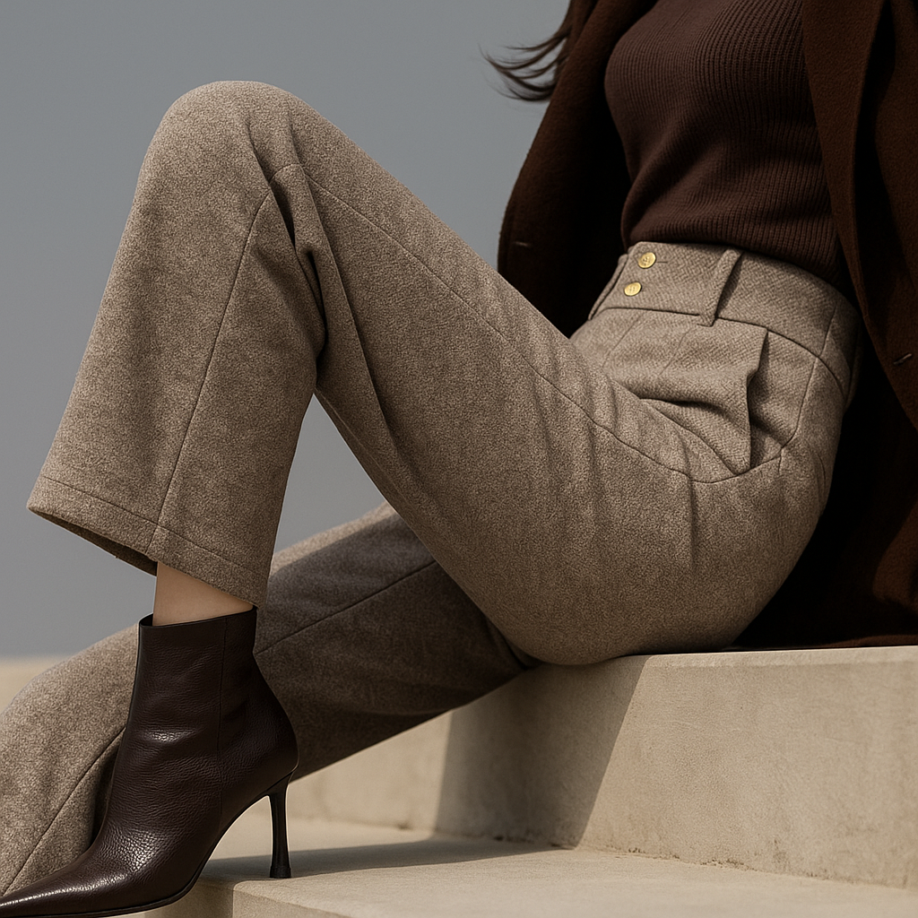 Muse and Valeur | Wool Wide-Leg Trousers