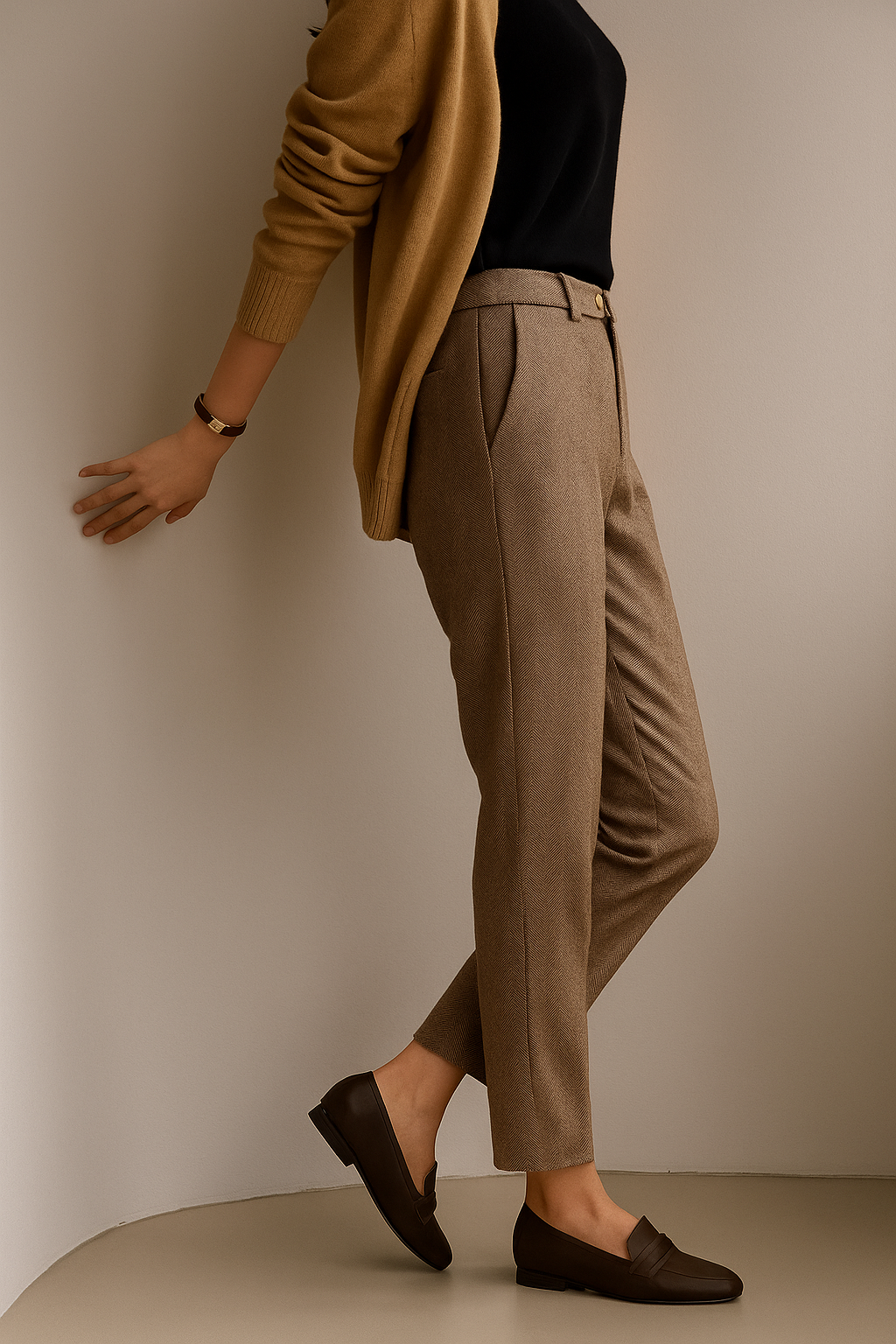 Muse & Valeur | Tailored Wool Pants for Women in Classic Black