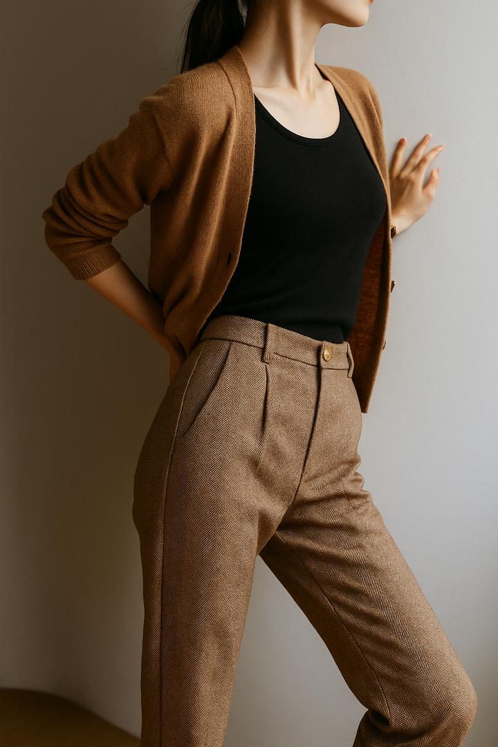 Muse & Valeur | Tailored Wool Pants for Women in Classic Black