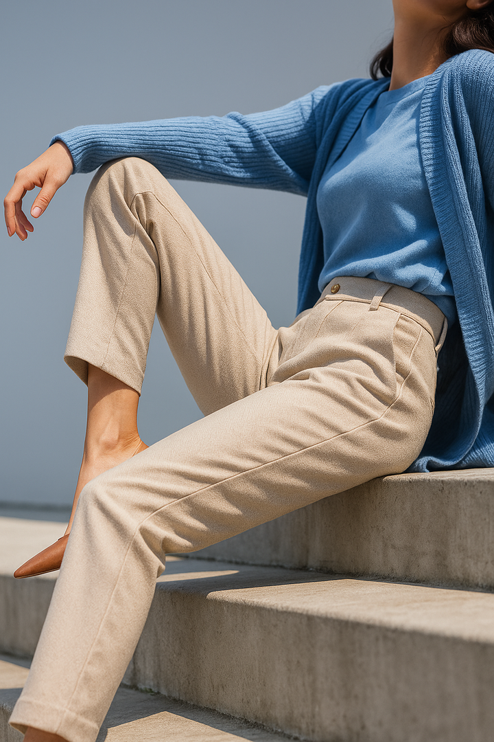 Muse & Valeur | Tailored Wool Pants for Women in Classic Black