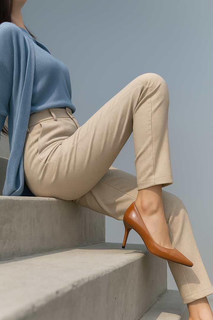 Muse & Valeur | Tailored Wool Pants for Women in Classic Black