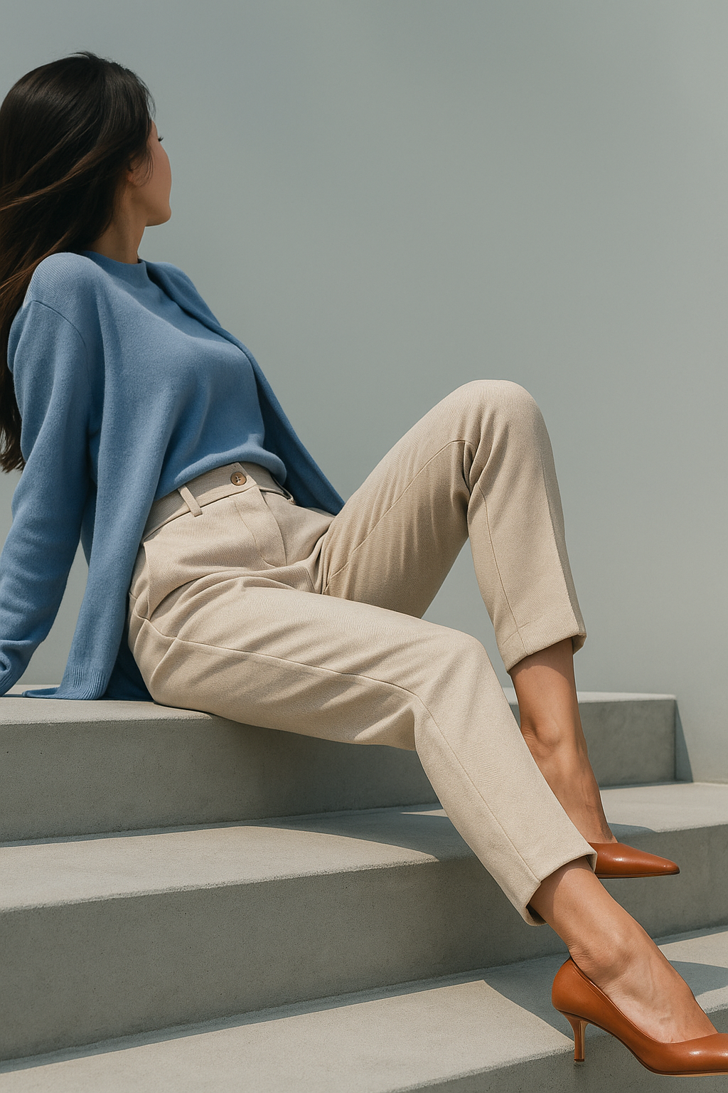 Muse & Valeur | Tailored Wool Pants for Women in Classic Black