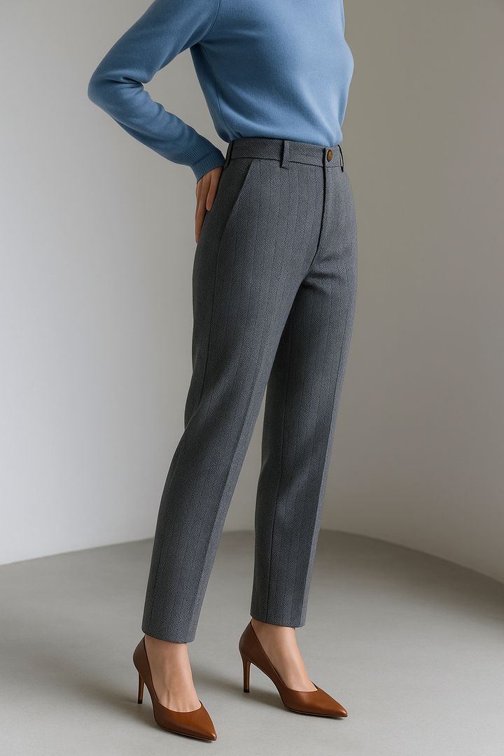 Muse & Valeur | Tailored Wool Pants for Women in Classic Black
