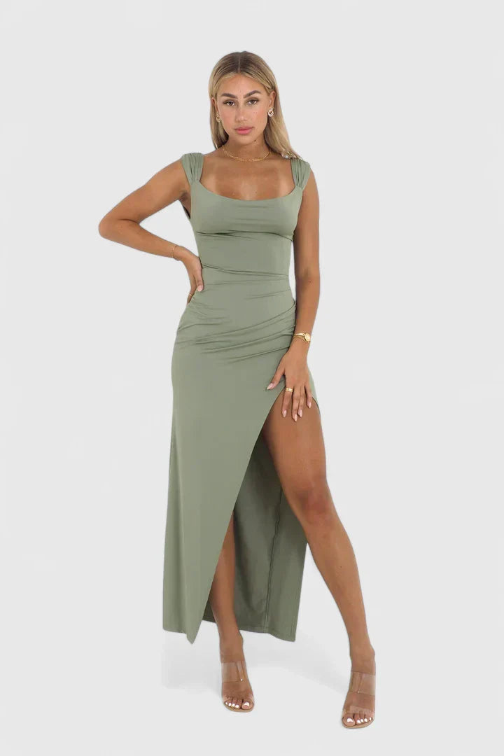 Muse and Valeur | Maxi Dress in Coral